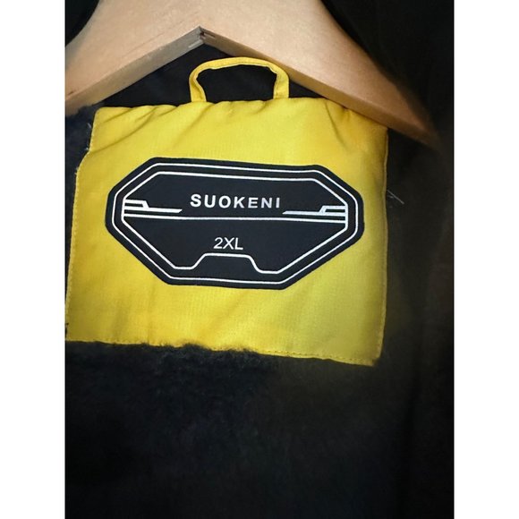 Suokeni Mens Waterproof Ski Jacket Warm Winter snow Coat Hooded Rain coat 2Xl NW - Picture 5 of 12